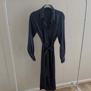 Nordstrom Dark Blue Long Sleeve Dress